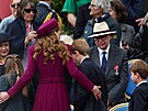 Princezna Charlotte, princezna Kate, princ George a princ Louis na oslavách Dne...