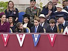 Princezna Kate, princezna Charlotte, princ George, princ Louis a princ William...