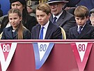 Princezna Charlotte, princ George a princ Louis na oslavách Dne vítzství v...