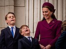 Princ George, princ Louis a princezna Kate (5. kvtna 2025)