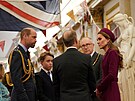 Princ William, princ George a princezna Kate na setkání s veterány v...