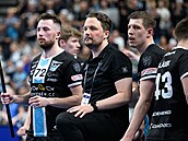 Finský trenér florbalist Mladé Boleslavi Joonas Naava (uprosted)