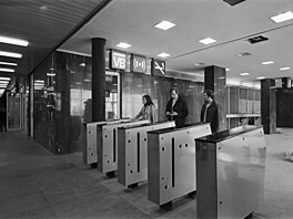 Dne 9. kv�tna bude v Praze zahájen provoz metra na trase C. Snímek z 16. dubna...