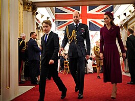 Princ George, princ William a princezna Kate na setkání s veterány v...