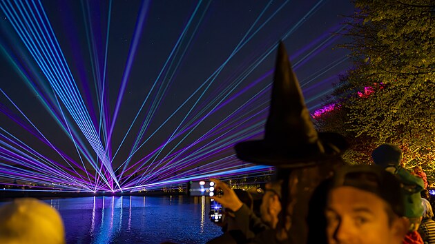 Laserov show na jabloneck pehrad (30. dubna 2025)