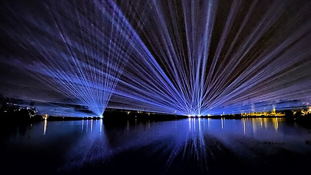 Laserov show na jabloneck pehrad (30. dubna 2025)