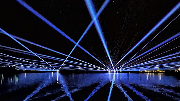 Laserov show na jabloneck pehrad (30. dubna 2025)
