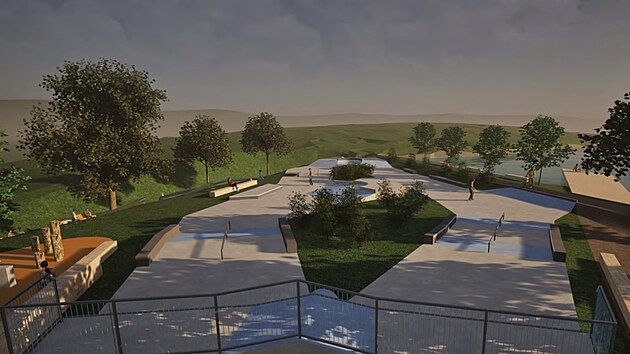 Behu Klekovskho rybnka m dominovat skate park a dopravn hit, dle relaxan molo, atrakce pro dti i hit pro parkour.