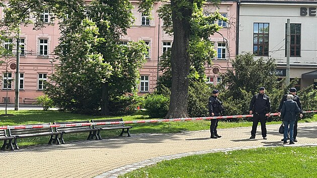 Policist hldaj okol.