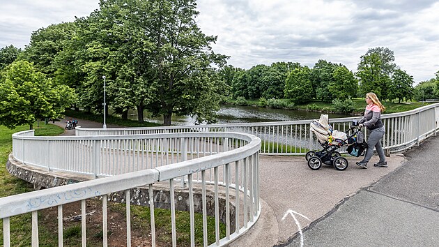 Znovu oteven lvky pro cyklisty u hradeckho soutoku (7.5.2025).