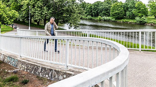 Znovu oteven lvky pro cyklisty u hradeckho soutoku (7.5.2025).