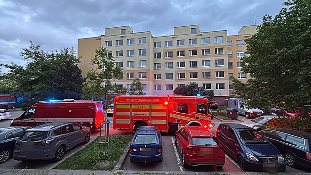 Domovn prohldka ve Stodlkch na Praze 5 v souvislosti s drogovou problematikou. (5. kvtna 2025)