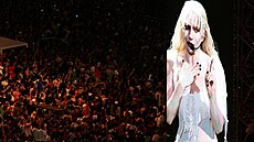 Lady Gaga p�ilákala na brazilskou plá� Copacabana rekordní mno�ství fanou�k�....