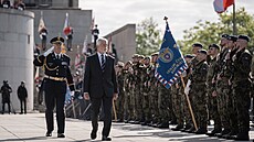 Prezident Petr Pavel a starosta �eporyjí Pavel Novotný (vlevo) na snímku z roku 2022.