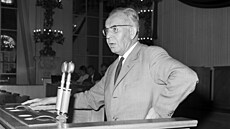 �eskoslovenský prezident Gustáv Husák.