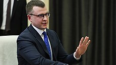Ruský reportér z Kremlu Pavel Zarubin (24. února 2025)
