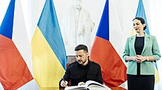 Ukrajinský prezident Volodymyr Zelenskyj ve Snmovn