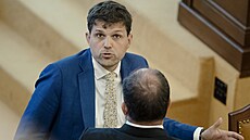 Ministr ivotního prostedí Petr Hladík na mimoádné schzi Snmovny (6. kvtna...