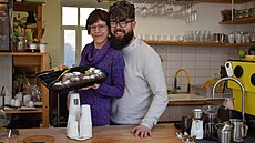 �ivotní partne�i Kate�ina Olivová a Tomá� Niederle spolu v Brn� provozují...