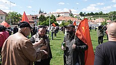 Komunisté si na pra�ském Klárov� p�ipomínají 80. výro�í konce druhé sv�tové...