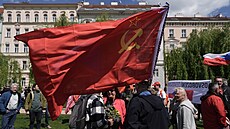 Komunisté si na pra�ském Klárov� p�ipomínají 80. výro�í konce druhé sv�tové...