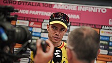 Belgi�an Wout van Aert p�ed startem italského Gira