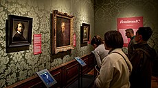 Muzeum zkoumalo, zda byly tyto obrazy skuten vytvoeny Rembrandtem. (17....