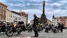 Zahájení motorkáské sezony probíhalo v Olomouci roky na Horním námstí (snímek...