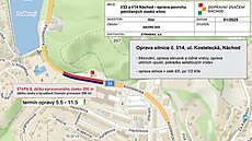 Harmonogram oprav na silnici I/14 v Náchod