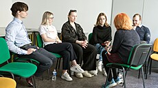 Studenti Západoeské  univerzity v Plzni diskutovali s redaktorkou MF DNES...