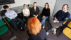Studenti Západoeské  univerzity v Plzni diskutovali s redaktorkou MF DNES...