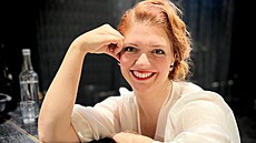 Kate�ina Bohatová v p�edstavení Smutná ned�le