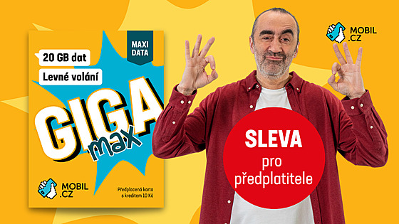 Sleva na datovou kartu GIGA Max od Mobil.cz