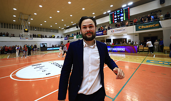 Martin Vank, trenér Basketu Brno, po postupu do ligového finále. (15. kvtna...