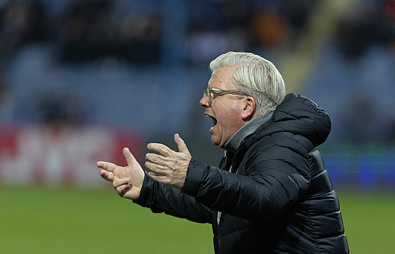 Spar�anský trenér Lars Friis b�hem utkání v Liberci