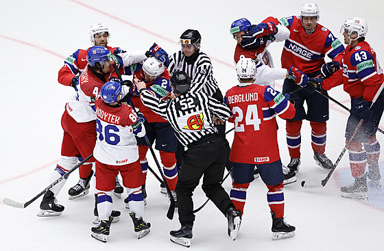 Strkanice v utkání esko - Norsko