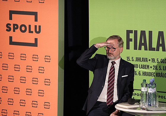 V Jihlav zaala pedvolební kampa koalice SPOLU ( 15. kvtna 2025)