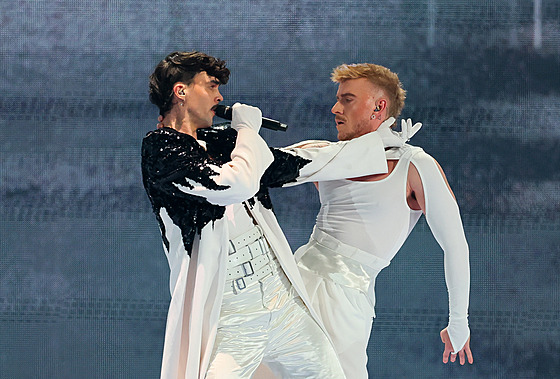 Adonxs na druhém semifinále Eurovision Song Contest v Basileji (15. kv�tma...