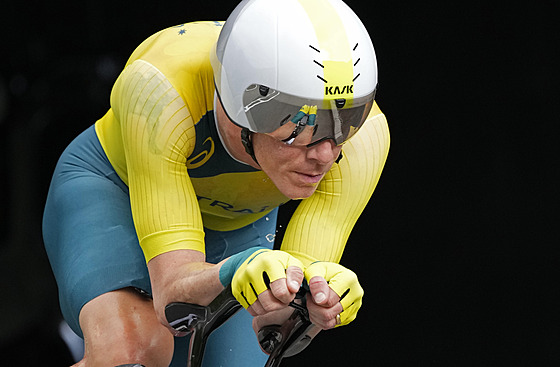 Rohan Dennis na olympijských hrách v Tokiu.
