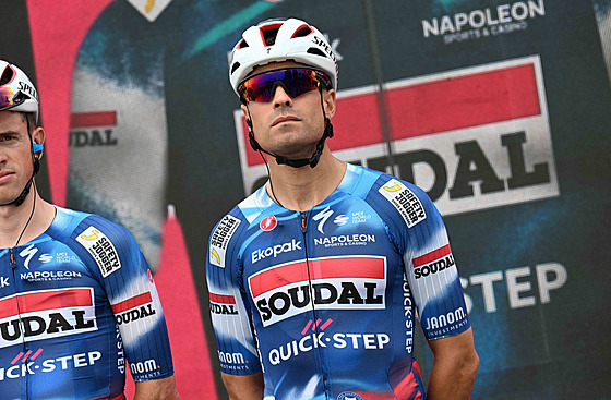 Mikel Landa ped první etapou Gira 2025.