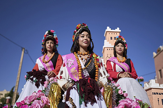 Festival rí ve mst Kalaat Mgúna v Maroku (7. kvtna 2025)