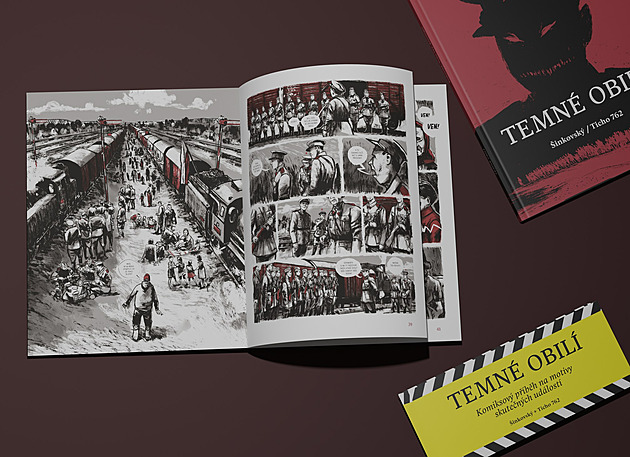 Komiks Temné obilí je vnovaný masakru na védských ancích. Autoi dílo...