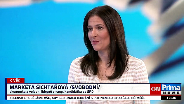 Co mohu dělat, že mě podporují lidé s ruskými vlajkami, brání se Šichtařová
