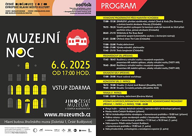 Za�ijte muzejn� noc v Jiho�esk�m Muzeu