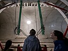 Den otevených tunel rozestavného metra D vzbudil o víkendu velký zájem...