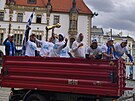 Fotbalist� Olomouce slav� v�t�zstv� v poh�ru.