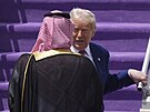 Americký prezident Donald Trump piletl do Rijádu, kde ho uvítal korunní princ...