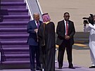 Americký prezident Donald Trump piletl do Rijádu, kde ho uvítal korunní princ...
