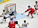 David Pastrák zakonuje pihrávku Romana ervenky.