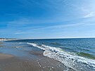 Nádherná plá� u dánské obce v Hvide Sande. Neboli v otrockém p�ekladu �Bílé...